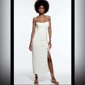 Zara draped midi dress - size XS